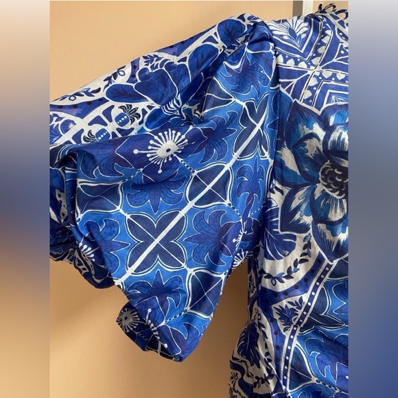 Farm Rio Tile Dream Multicolor Mini Dress Women's  Xl,NWT - Picture 2 of 6